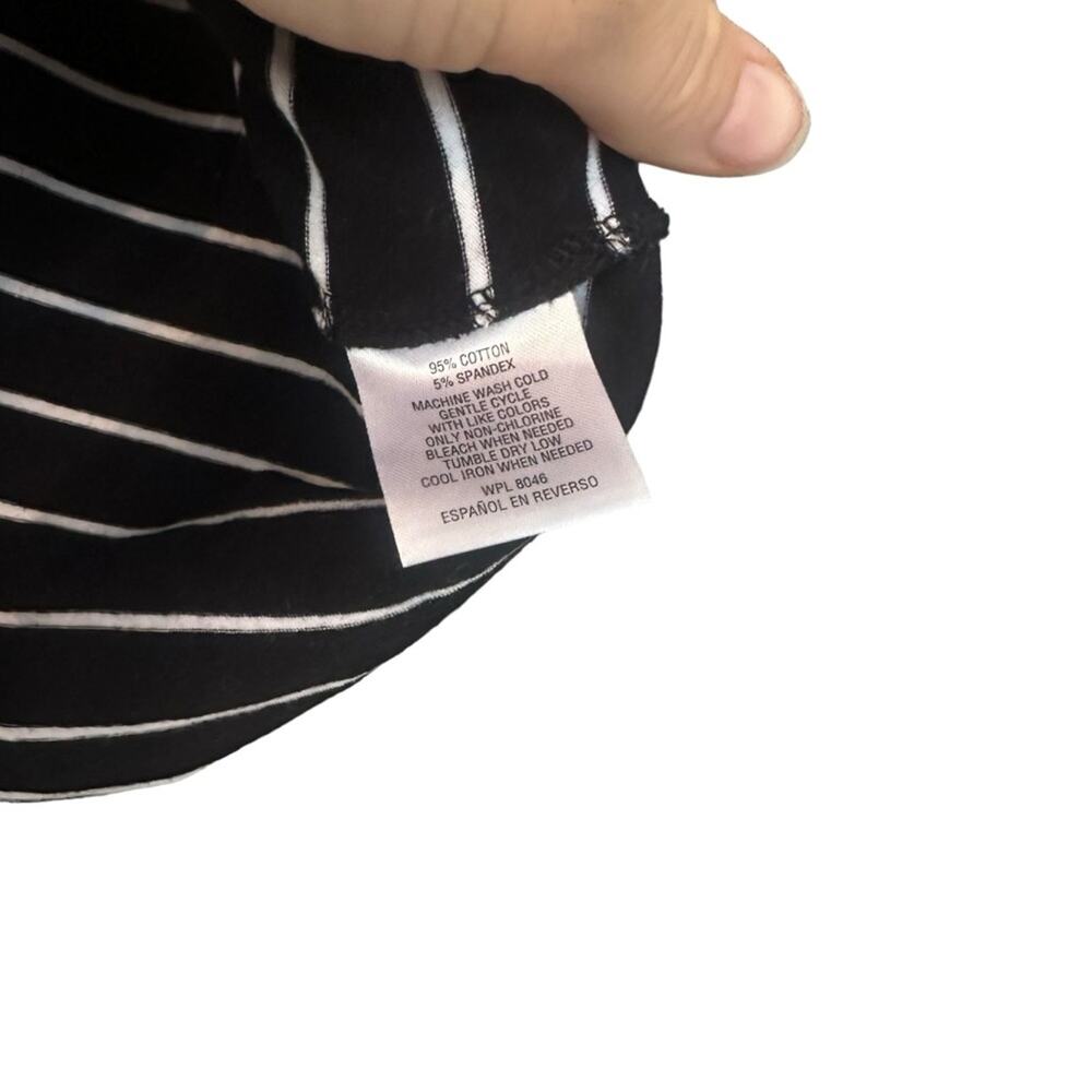 Charter Club Black and White Gingham Top - Size Small - Picture 2 of 6
